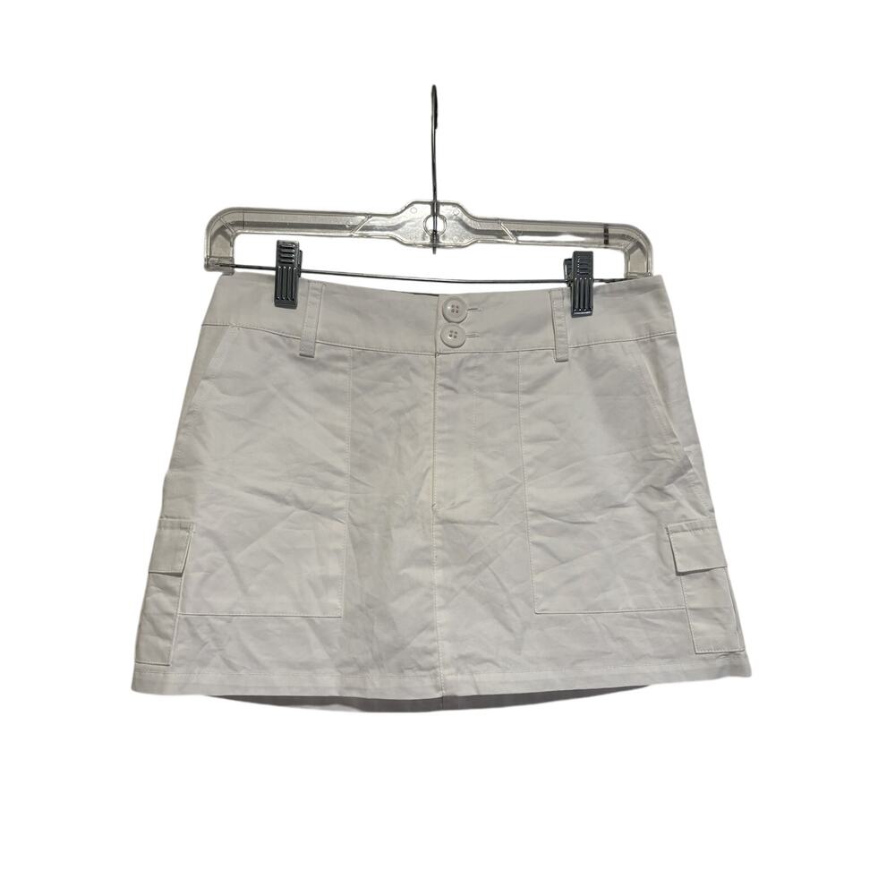 Princess Polly White Cargo Mini Skirt Size 2 - Picture 2 of 6